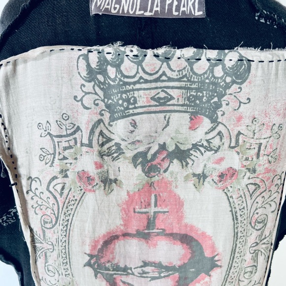 Magnolia Pearl Checkered Skirt Coat Jacket One Size NWT - Picture 12 of 13